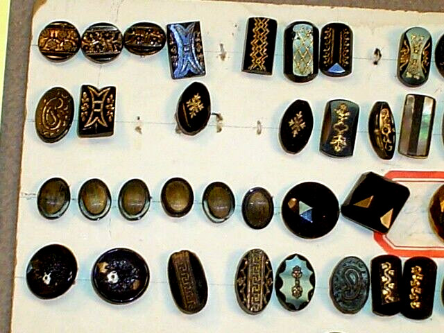 TWO SHEETS ANTIQUE BUTTONS
