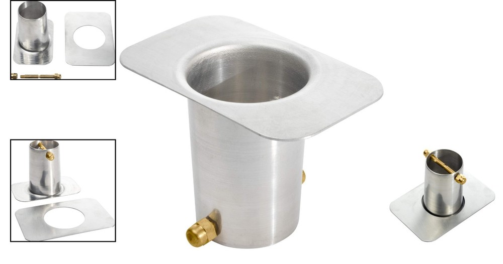 Rust-Resistant Gutter Drainage Adapter for Rain Chains, Aluminum Design