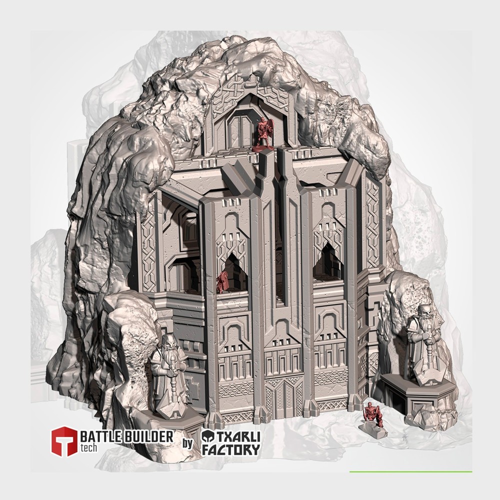 Dwarven Isolate Mountain Terrain for Tabletop wargames