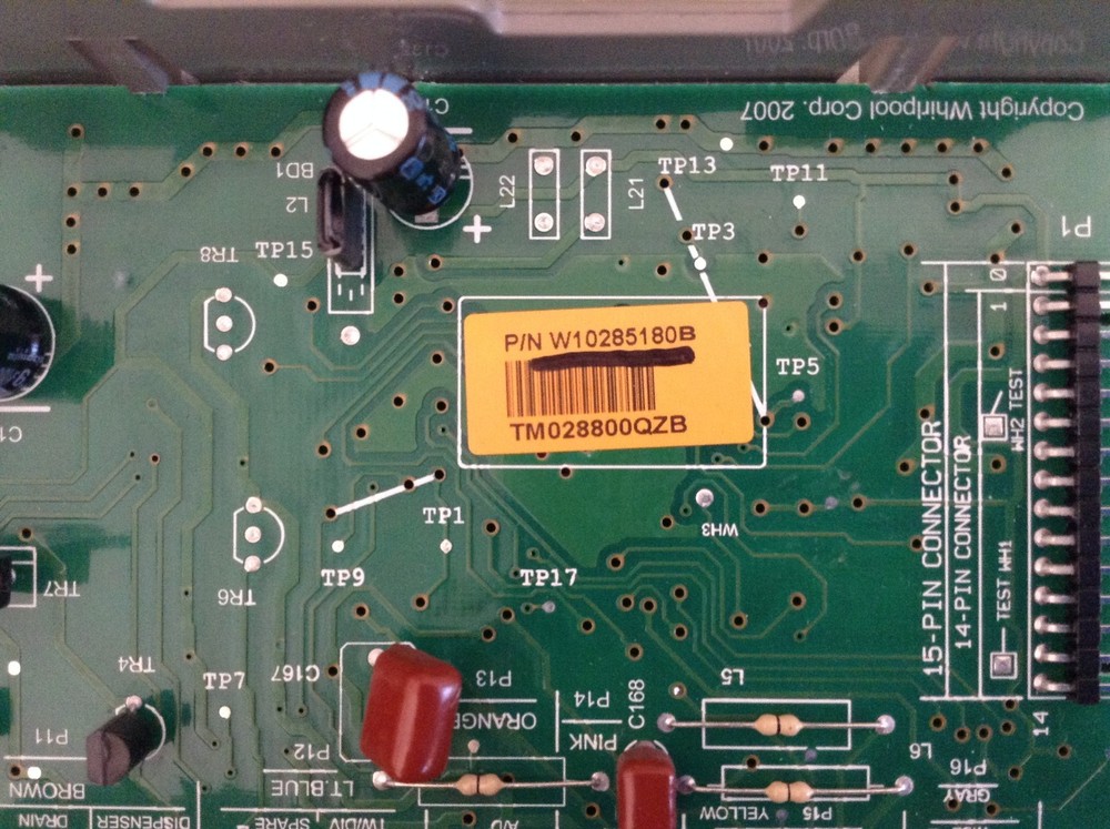 OEM Whirlpool Dishwasher Control Board W10285180