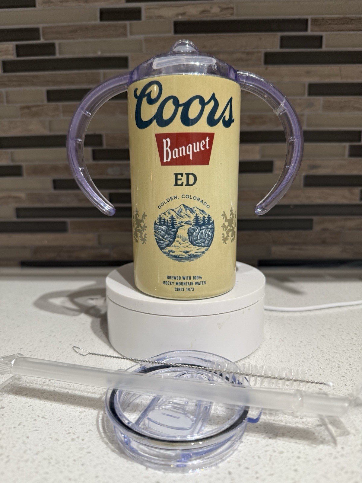 Coors Banquet Sippy Cup – 12oz Stainless Steel – Big Kid Style!