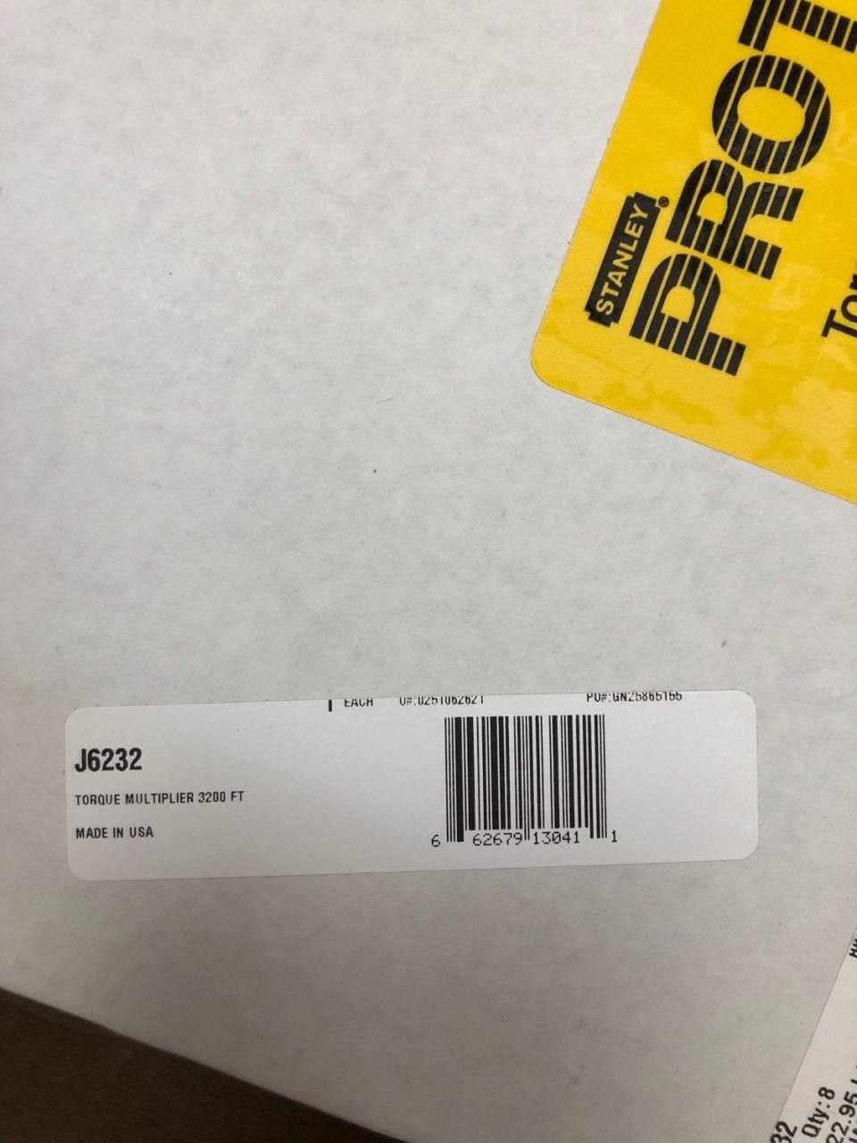 Proto J6232 Torque Multiplier 3200 ft-lbs, 19-19/32" Long