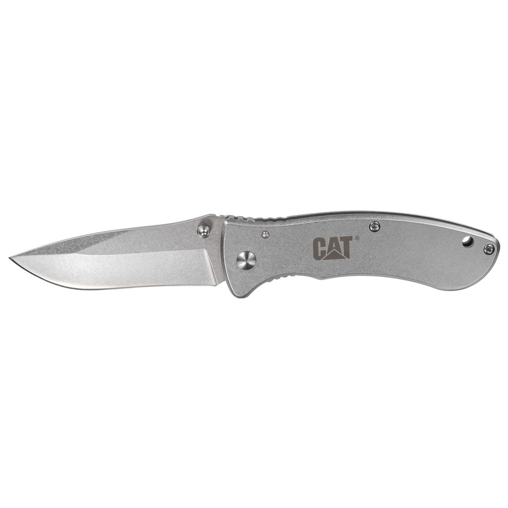 Cat 7 Inch Drop Point Folding Knife - 980004
