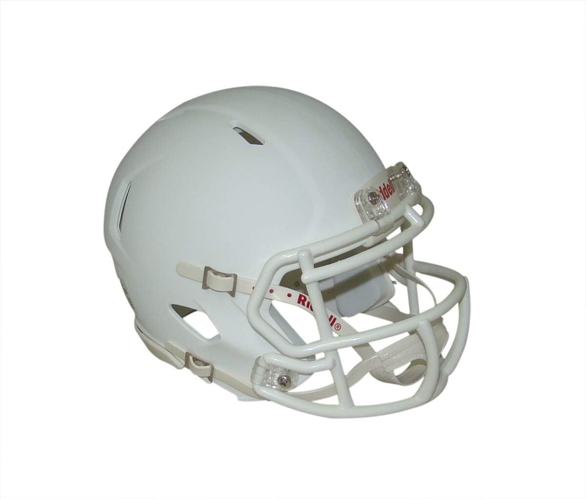 Matte White with White Mask Blank Riddell Speed MINI Helmet - Autographs