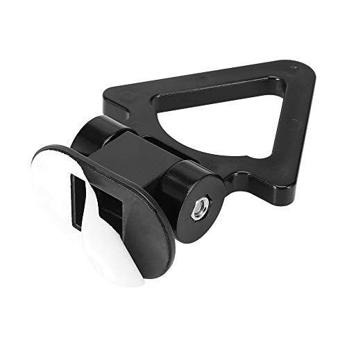 2 Set Universal Triangle Shaped Car Tow Hook Decor Bumper Trailer Black