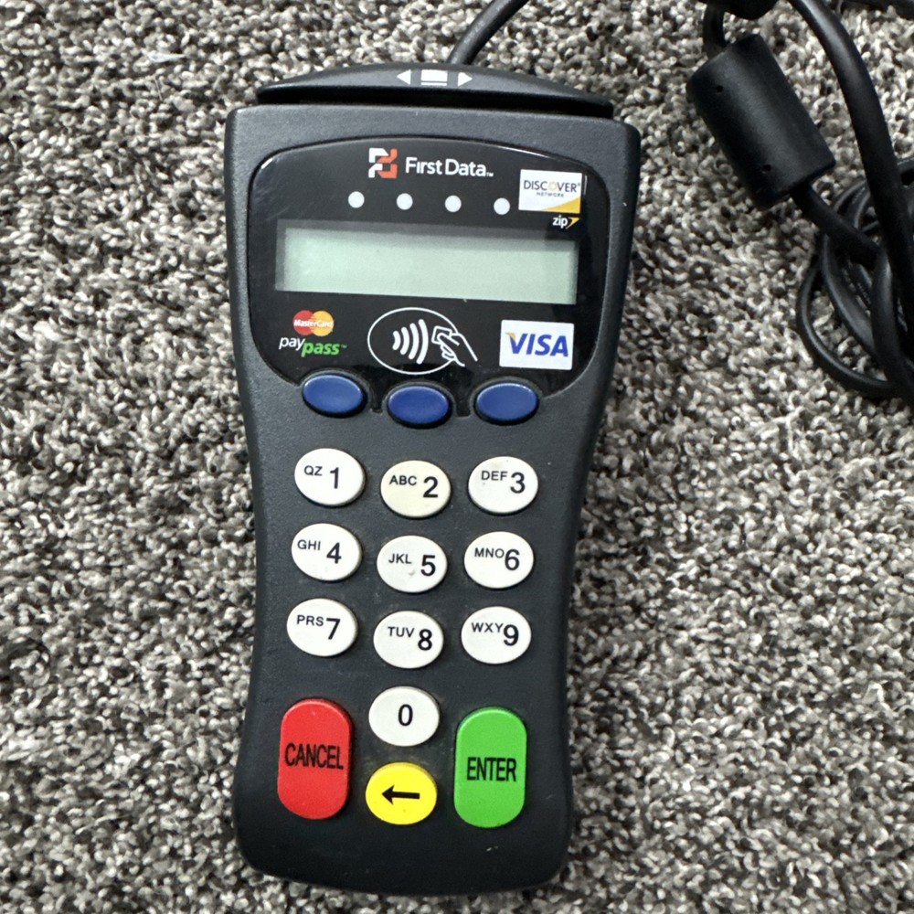 First Data FD30 Pin Pad Credit Card Terminal Reader