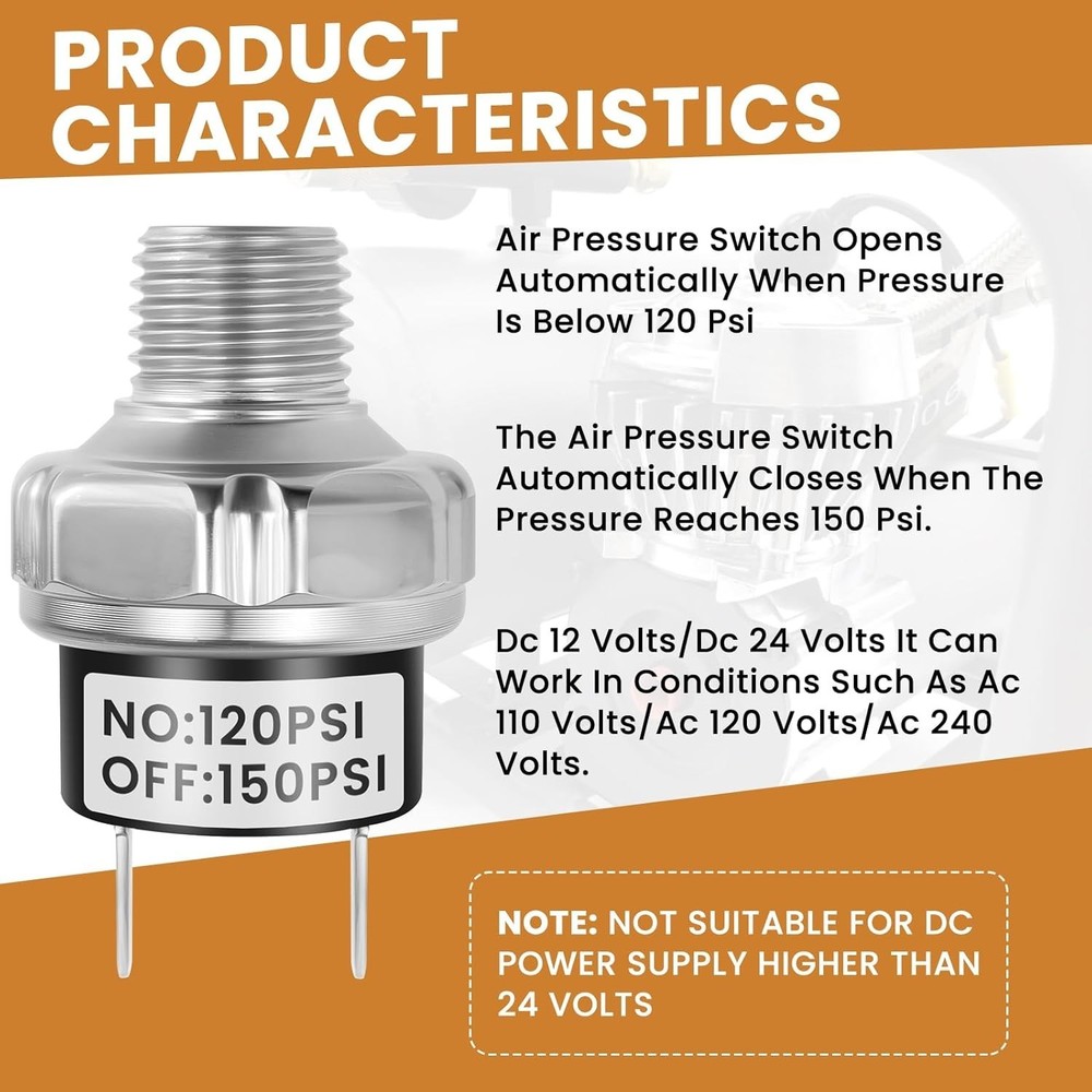 120-150 PSI DC Air Compressor Controller for Train Horns & Industrial Systems