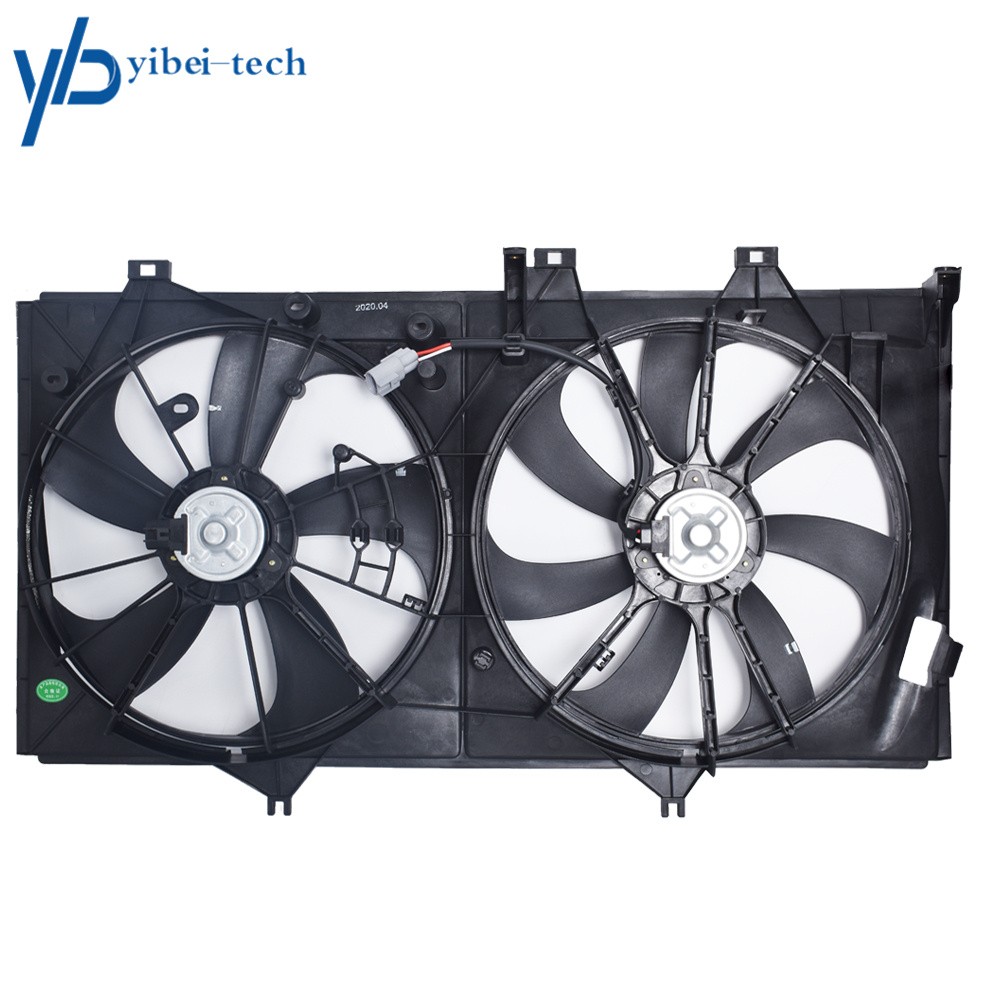 AC Dual Condenser Radiator Cooling Engine Fan For 2012-2017 Toyota Camry 2.5L L4