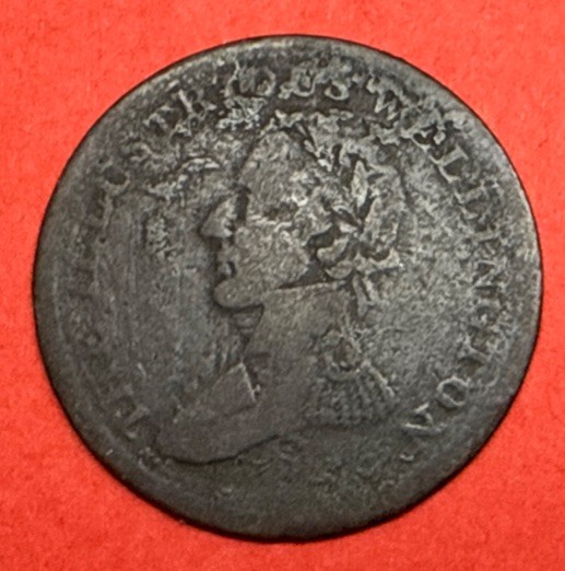 Canada 1816 Waterloo Wellington Half Penny Token