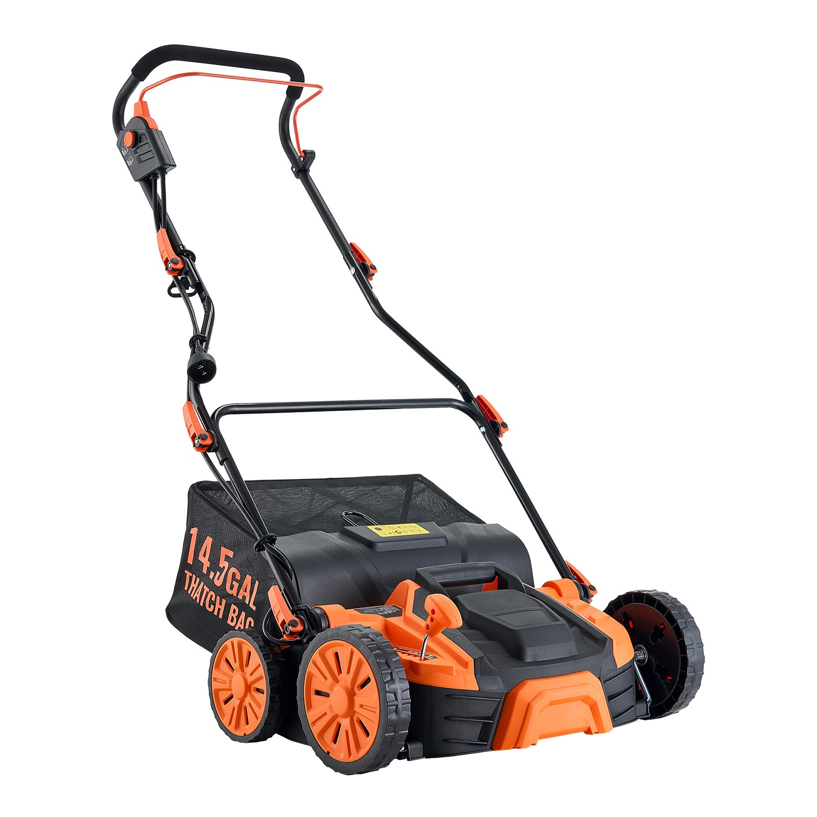 Uimoso 16-Inch Electric Lawn Dethatcher and Scarifier 2-in-1 Equipment 15 Amp