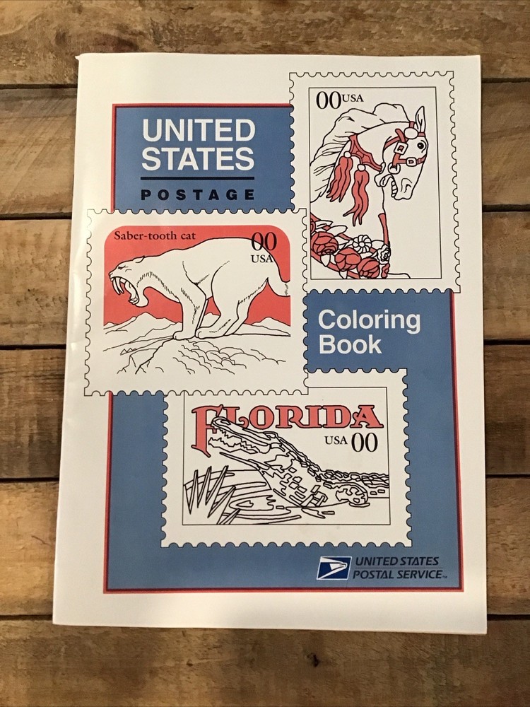 1994 United States Postal Service Coloring Book Stamps Publication 39