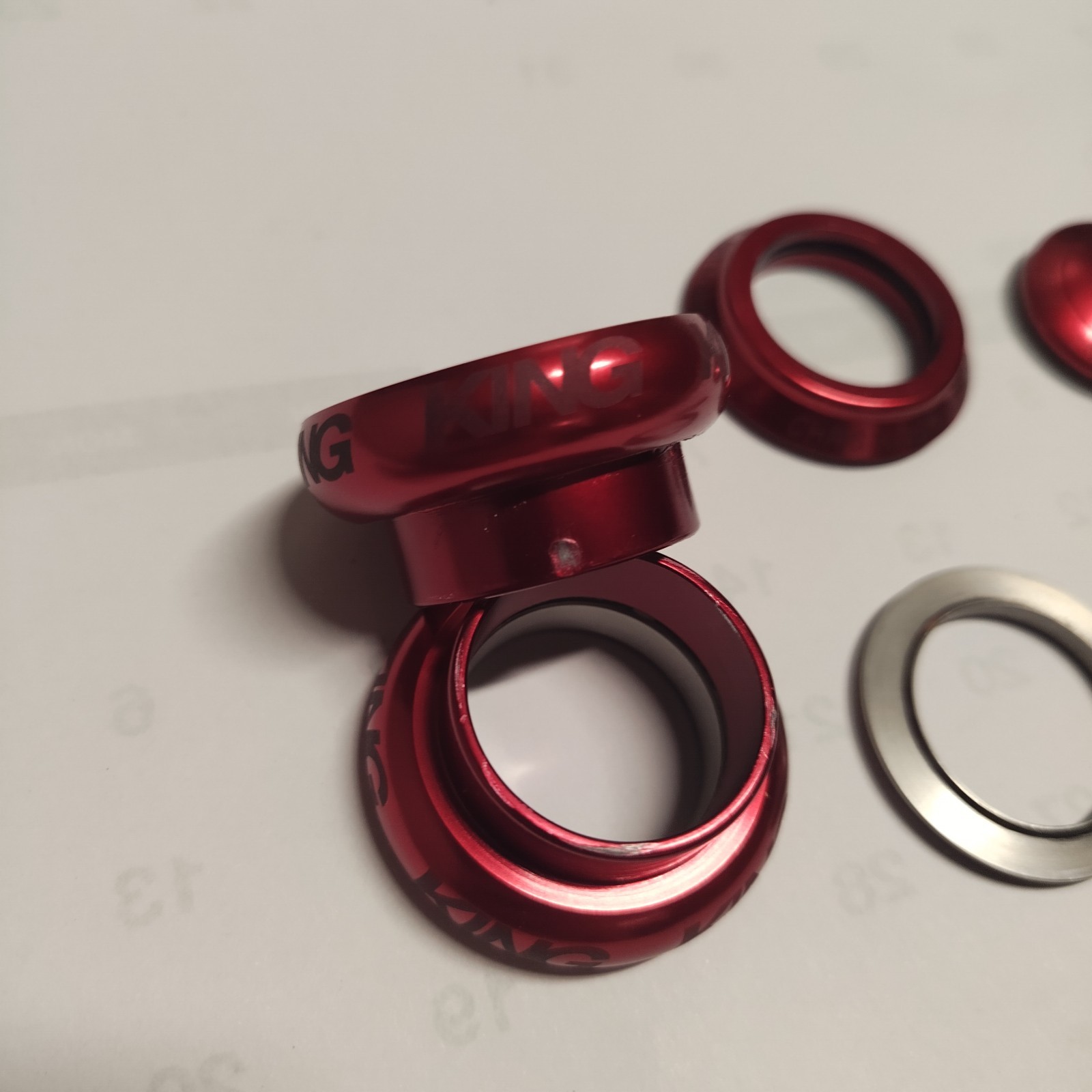 Chris King 1" Threadless Headset Red