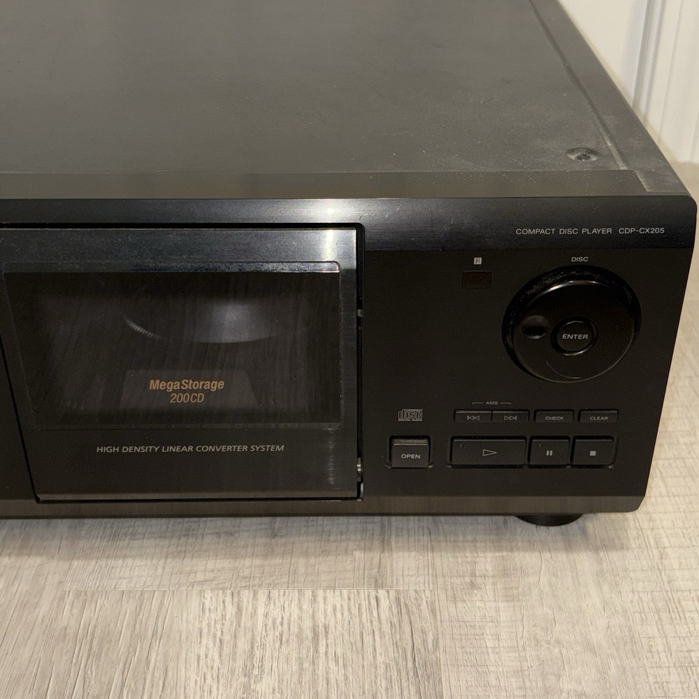 Sony CDP-CX205 Compact Disc Player Mega Storage 200 CD Player Changer - Tested!