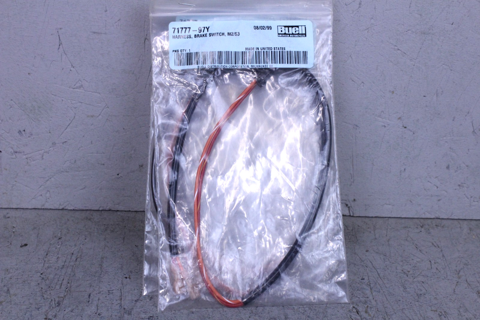Buell M3 S3 Brake Switch Wire Harness NOS 71777-97Y