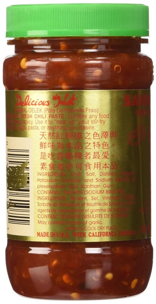 Sambal Oelek Chili Paste 8 Oz 2 Pack