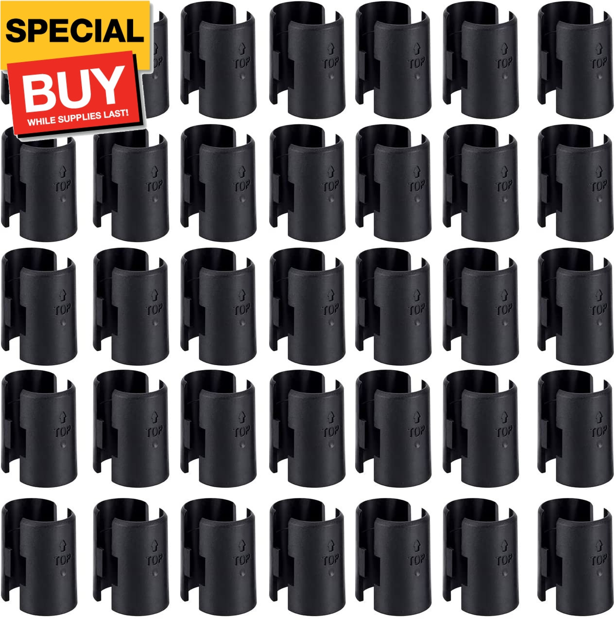 Wire Shelf Clips - 50Pack Wire Shelving Shelf Lock Clips for 1" Post Shelvings