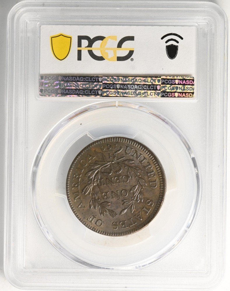1798 DRAPED BUST 1C PCGS MS 63+ BN