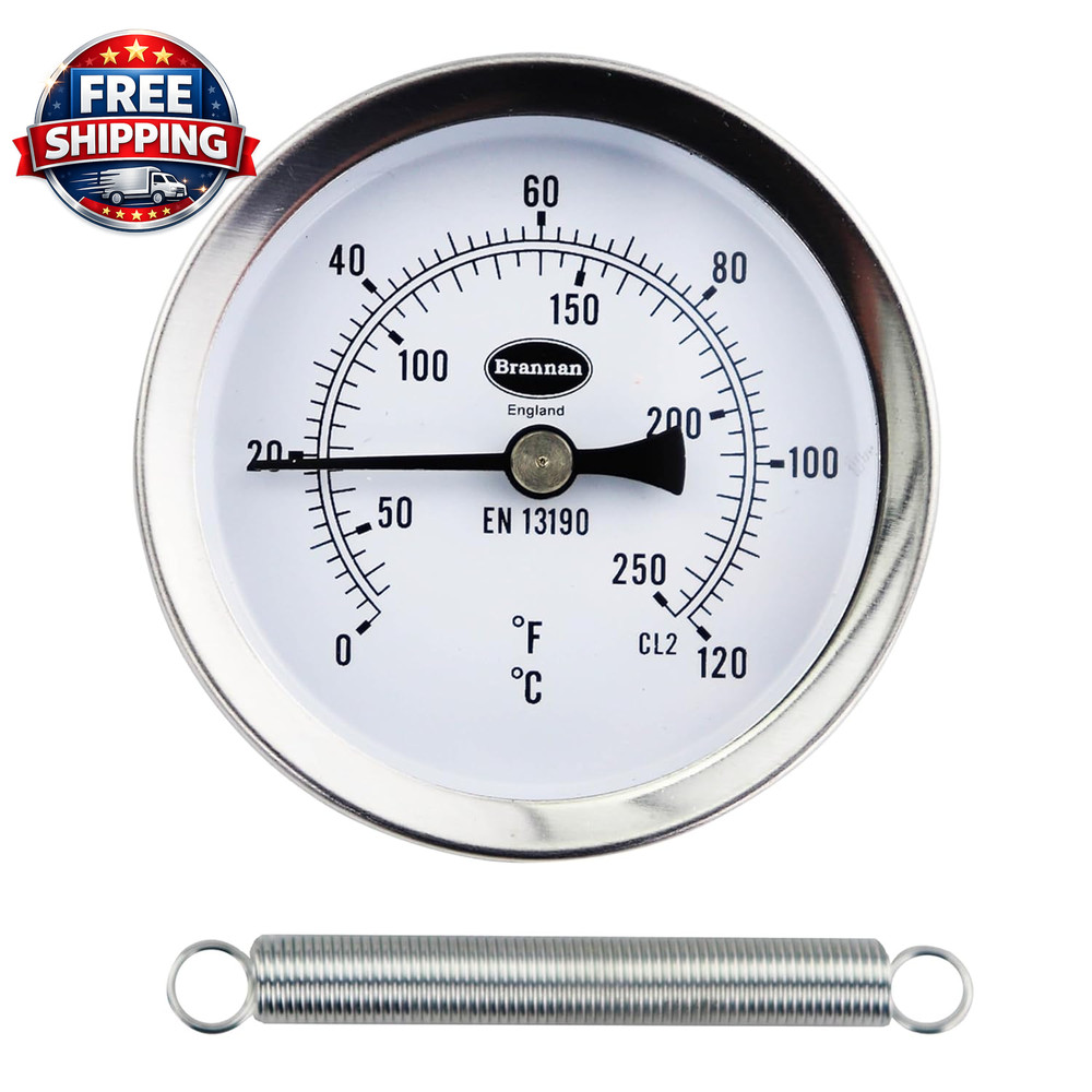 Clip-On HVAC Pipe Thermometer - Accurate Temperature Measurement Tool