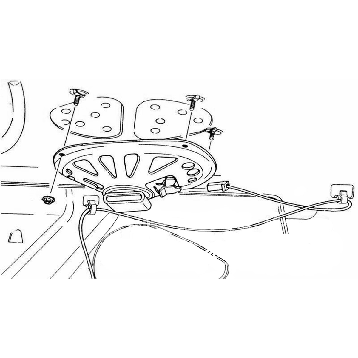 Speaker Mounting Clips and Nuts Hardware Rear Package Tray 6x9 1964-81 GM 8pc