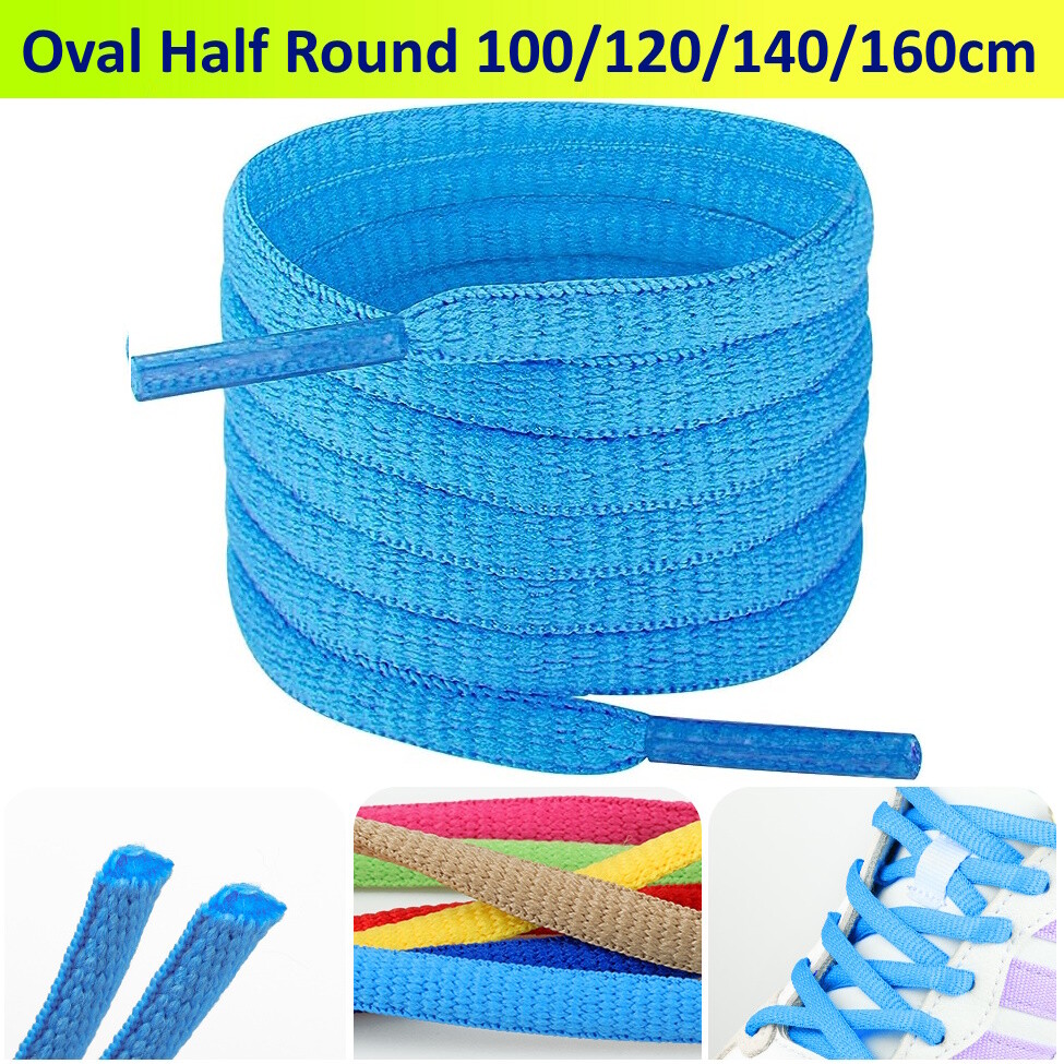 Half Round Oval Shoelaces 100/120/140/160cm Sport Shoe Laces Strings Sneakers