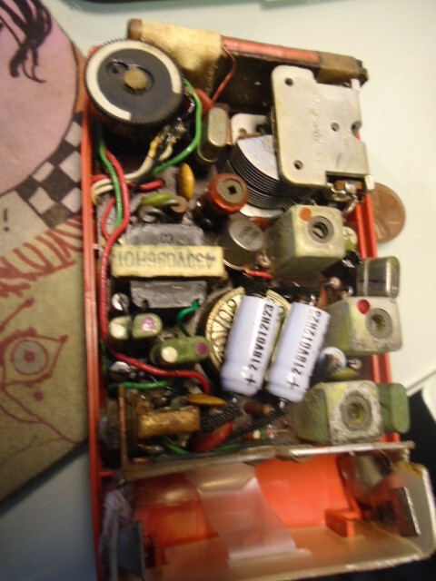 1960's Westinghouse Transistor Radio H-796P6 AZTEC RED Case - No Signal