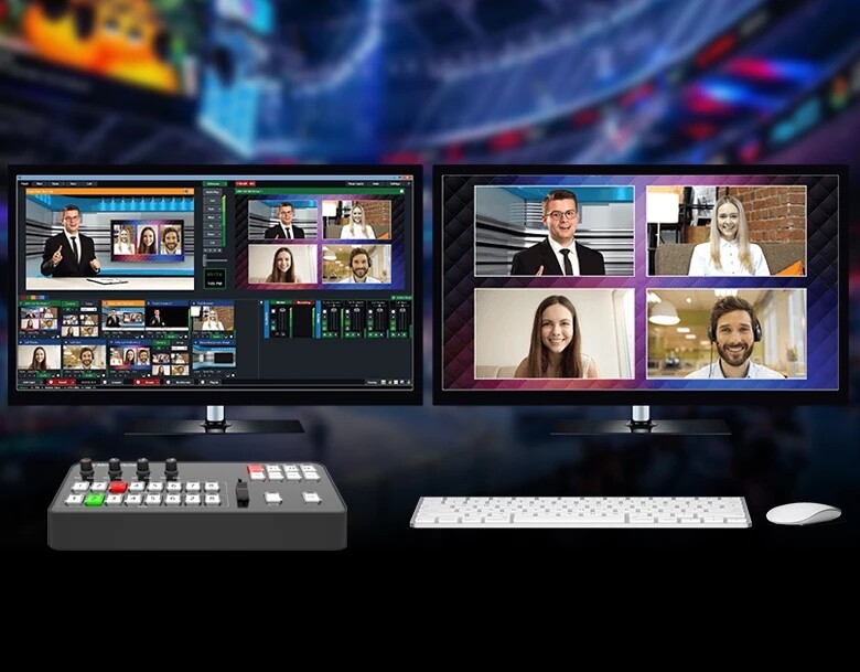 TYST Video Vmix Mini Switcher Control Panel MIDI2.0 Video Recording for Vmix