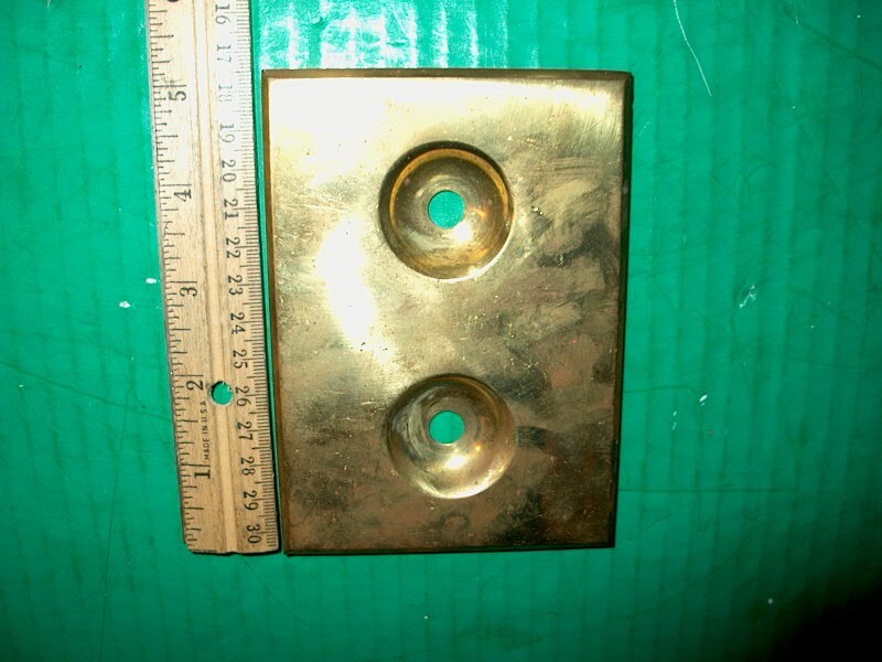 VINTAGE ROTARY SWITCH SOLID BRASS COVER SWITCH PLATE