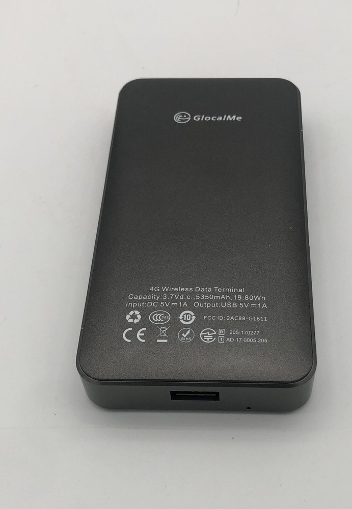 GlocalMe G3 BLACK 4G Wireless Data Terminal Model: G1611