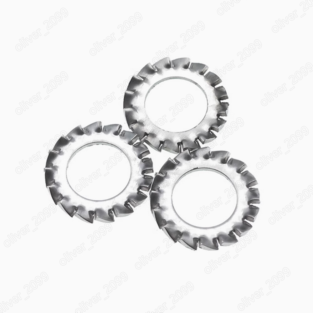 Titanium GR2 Serrated External Lock Washers M5 M8 M10 M12