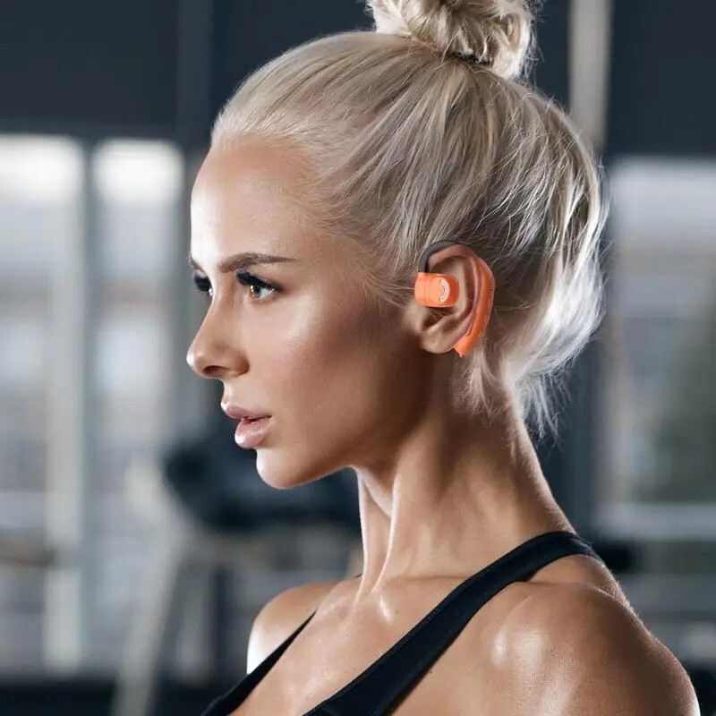 Bluetooth 5.3 Wireless Earpiece Headset Driving Trucker Earbuds Noise Cancelling