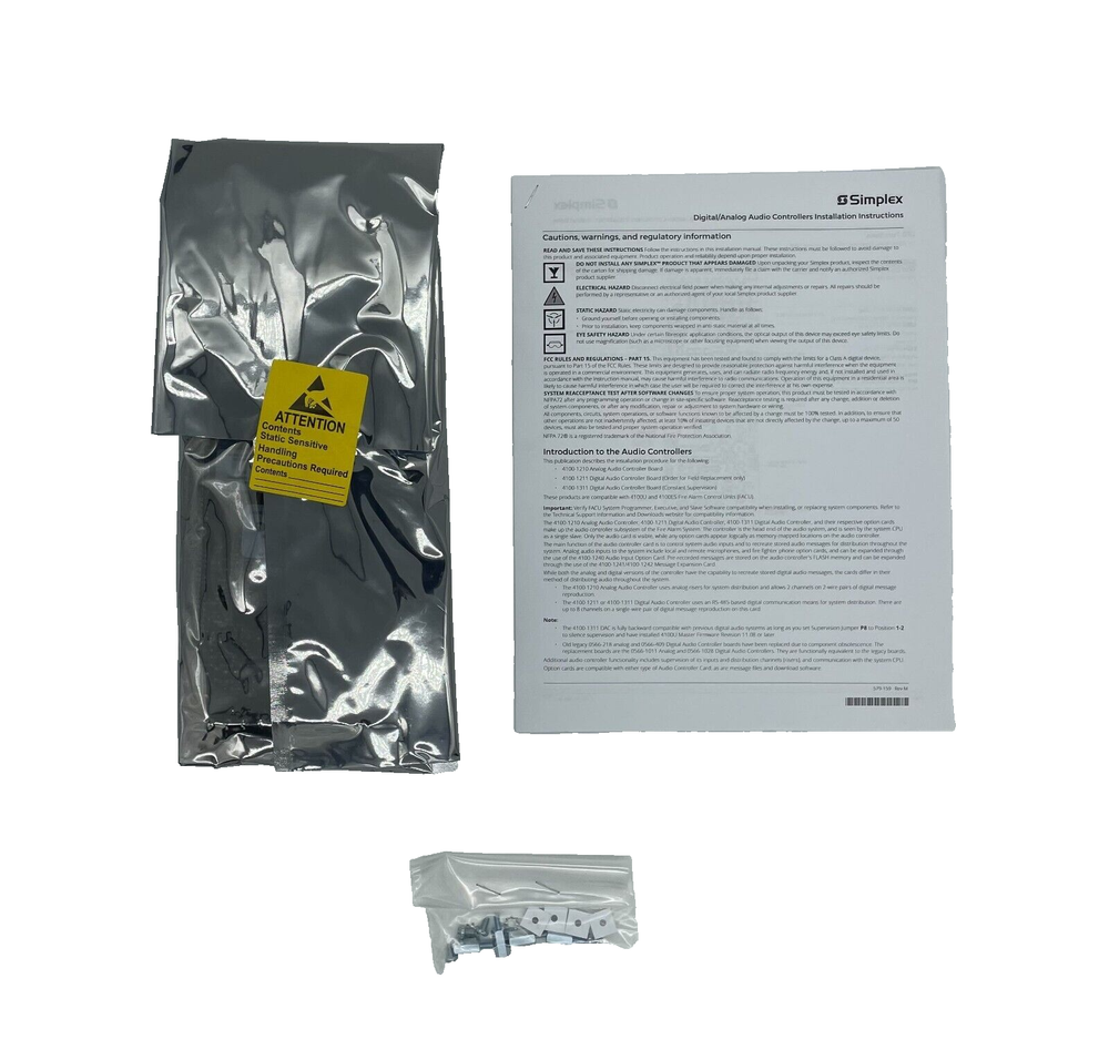 Simplex 4100-1210 Analog Audio Controller - Same Day Shipping (SEALED)