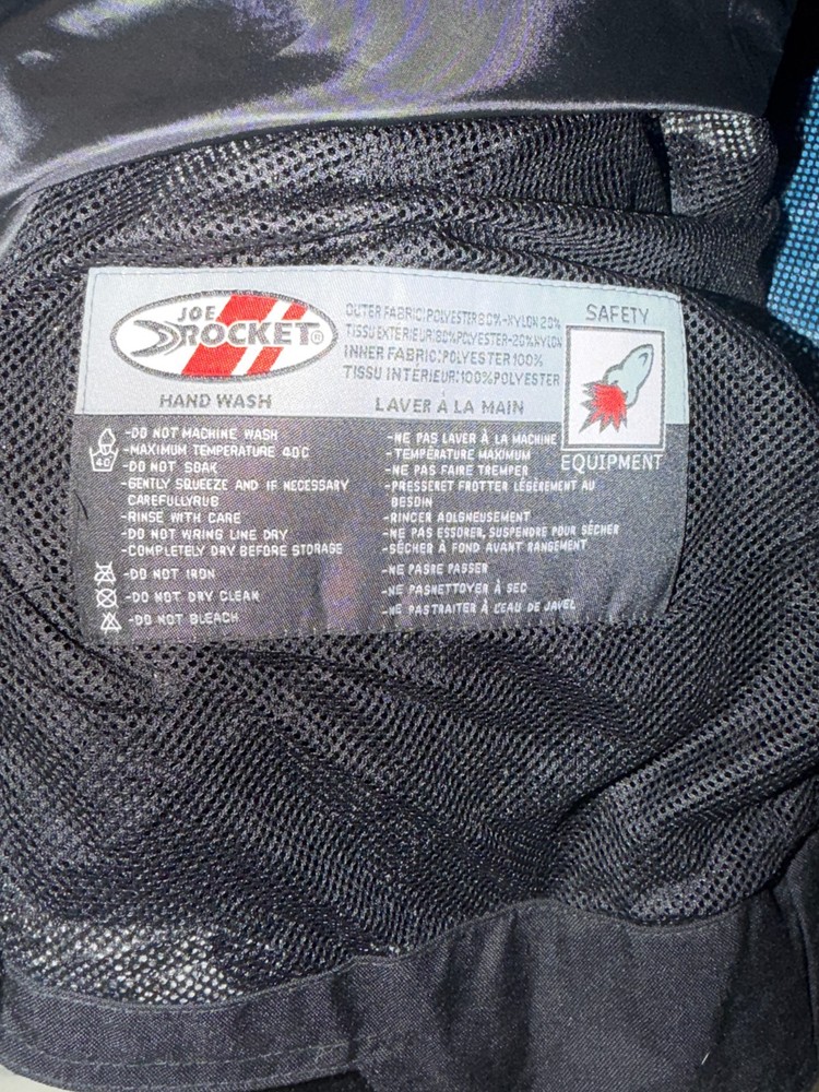 Joe Rocket Phoenix Mesh Motorcycle Jacket w/ Inner Liner Gray Black Large