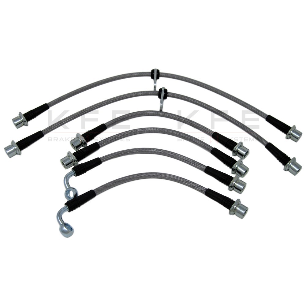 For 01-07 Toyota Sequoia Front Rear Brake Lines Stainless Steel Set Techna-Fit