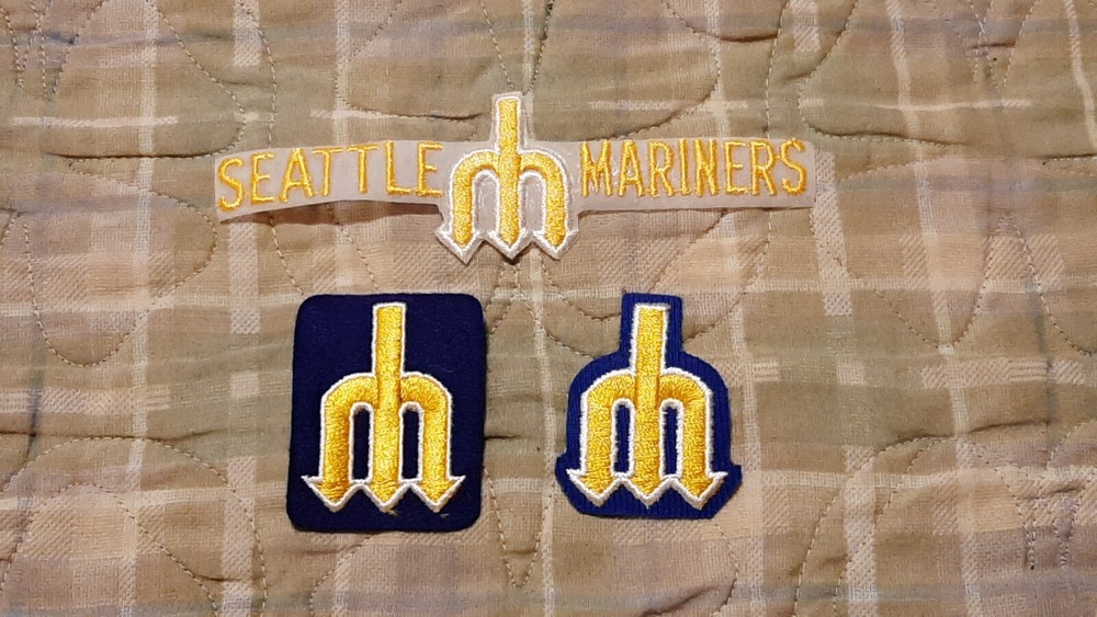 1980's SEATTLE MARINERS VINTAGE PATCH MLB BASEBALL 3 PCS PATCH LOT
