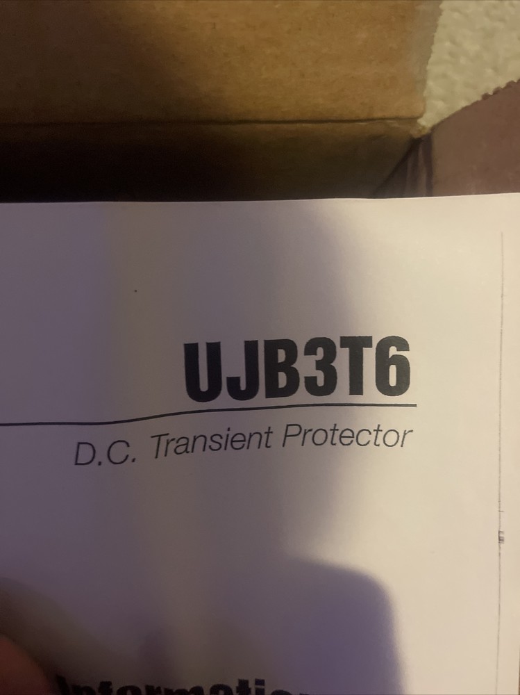 Rice Lake UJB3T6 D.c Transient Protector
