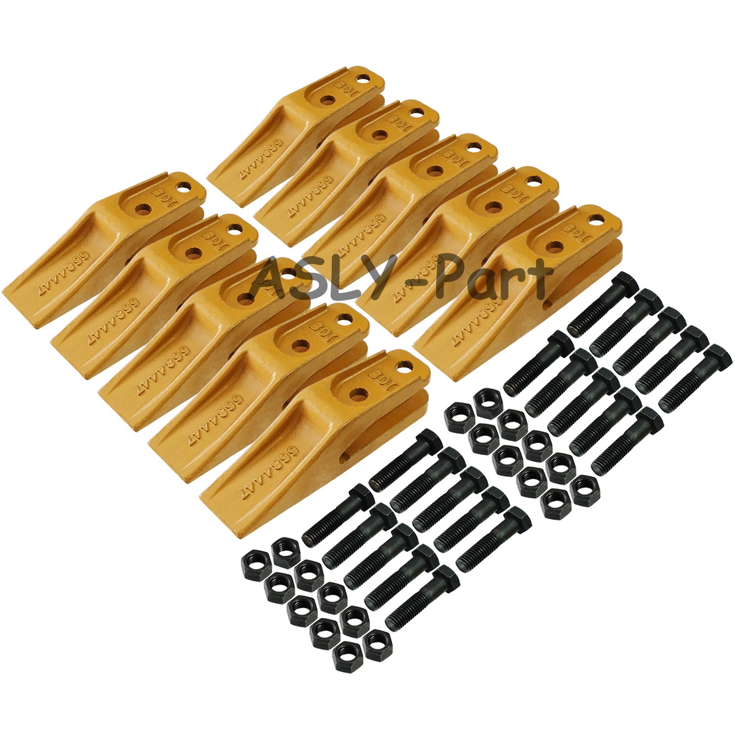 6684447 Bobcat Skid Steer Bucket Unitooth Trenching Bucket Teeth w Hardware 10PK