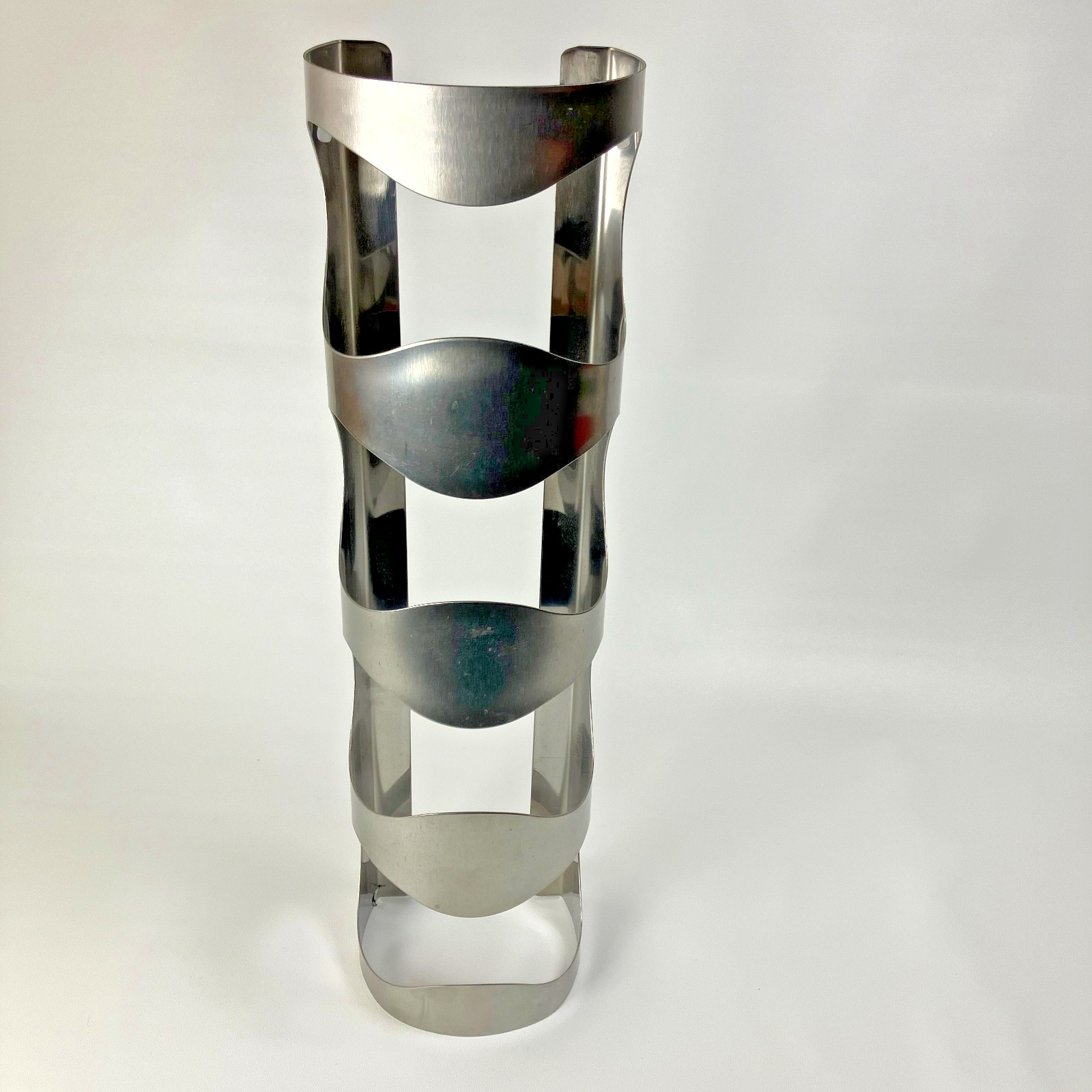 IKEA VURM Stainless Wall Hanging Wine Rack 4 Bottles 18598 21152 300.557.60