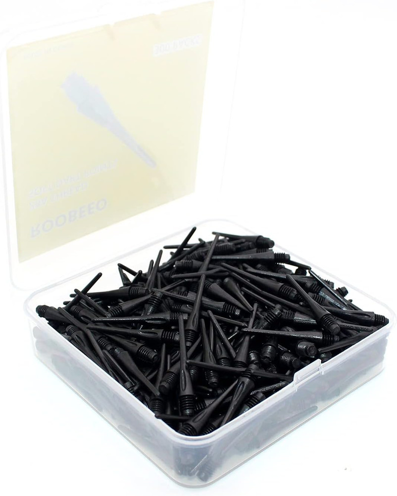 2BA Thread Plastic Tip Dart Points 300 Pack Soft Dart Tips Replacement Dart Acce