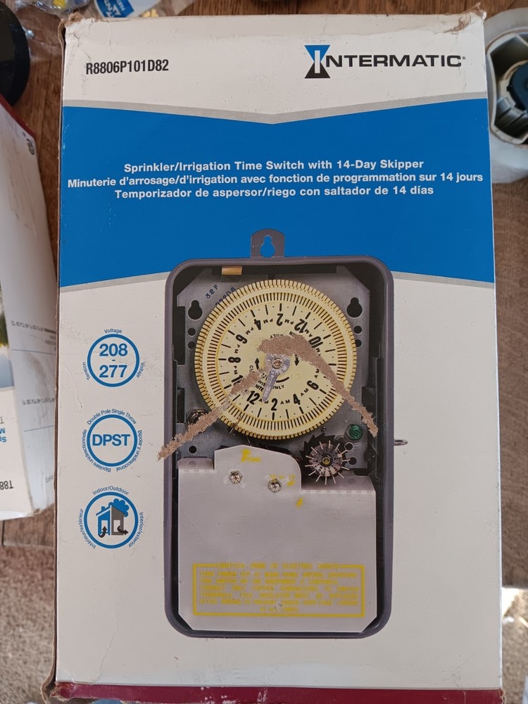Intermatic  R8806P101D82 Automatic Sprinkler Timer Controller w/ 14 Day Skipper