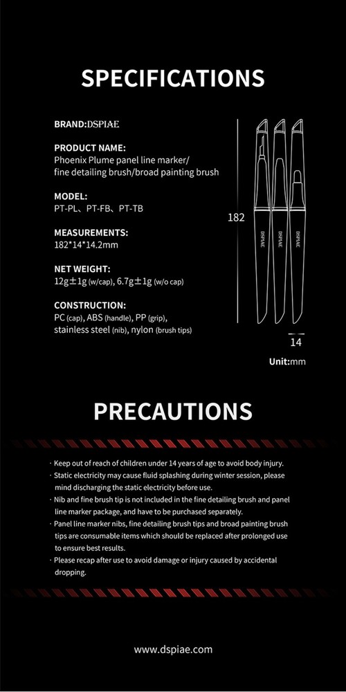 DSPIAE: Panel Liner Marker - Phoenix Plume - PT-PL