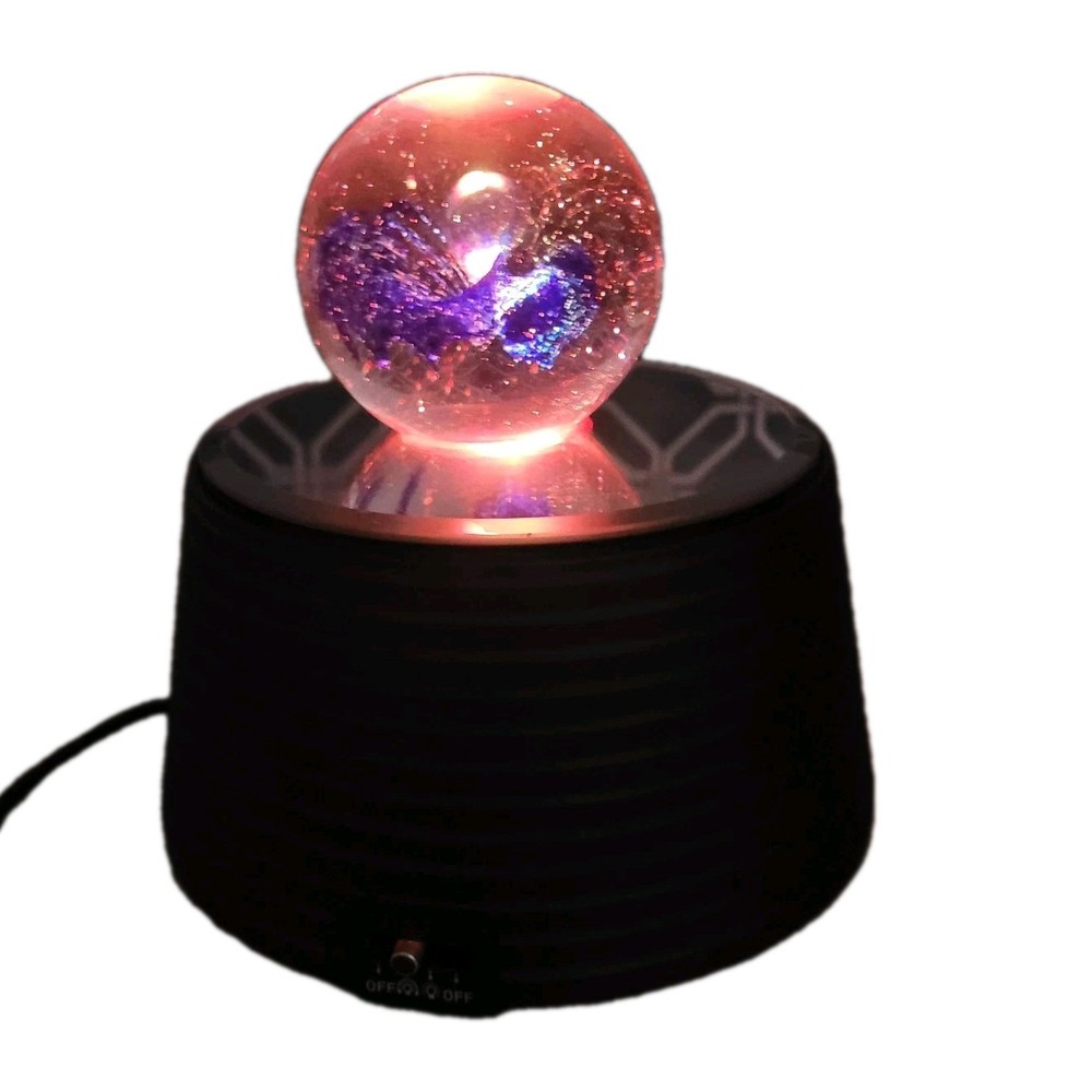 Butterfly Color Changing Lighted Ball With Rotating Base Corded