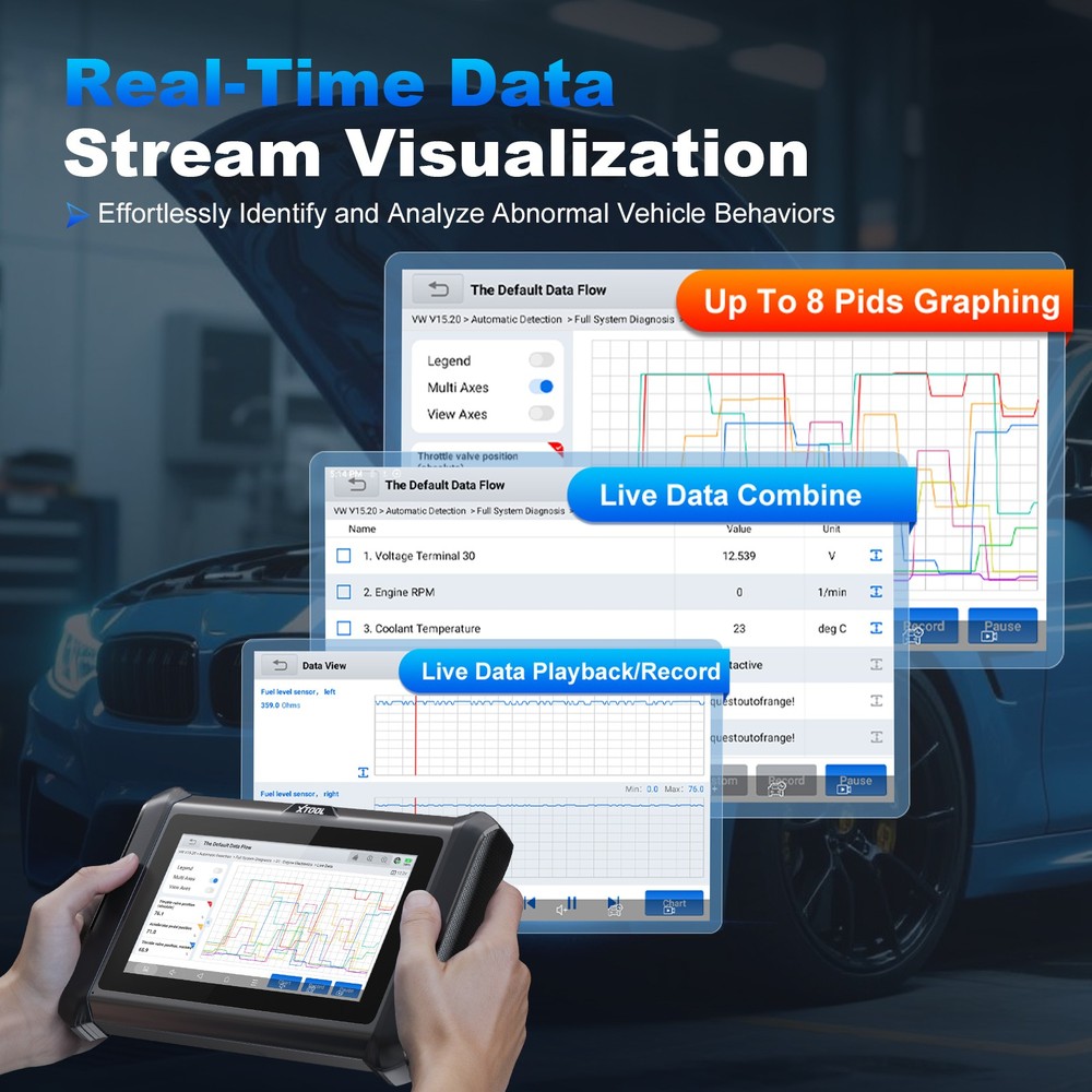 XTOOL D7S V2.0 Auto Full System Diagnostic Bidirectional Scanner Key Programmer