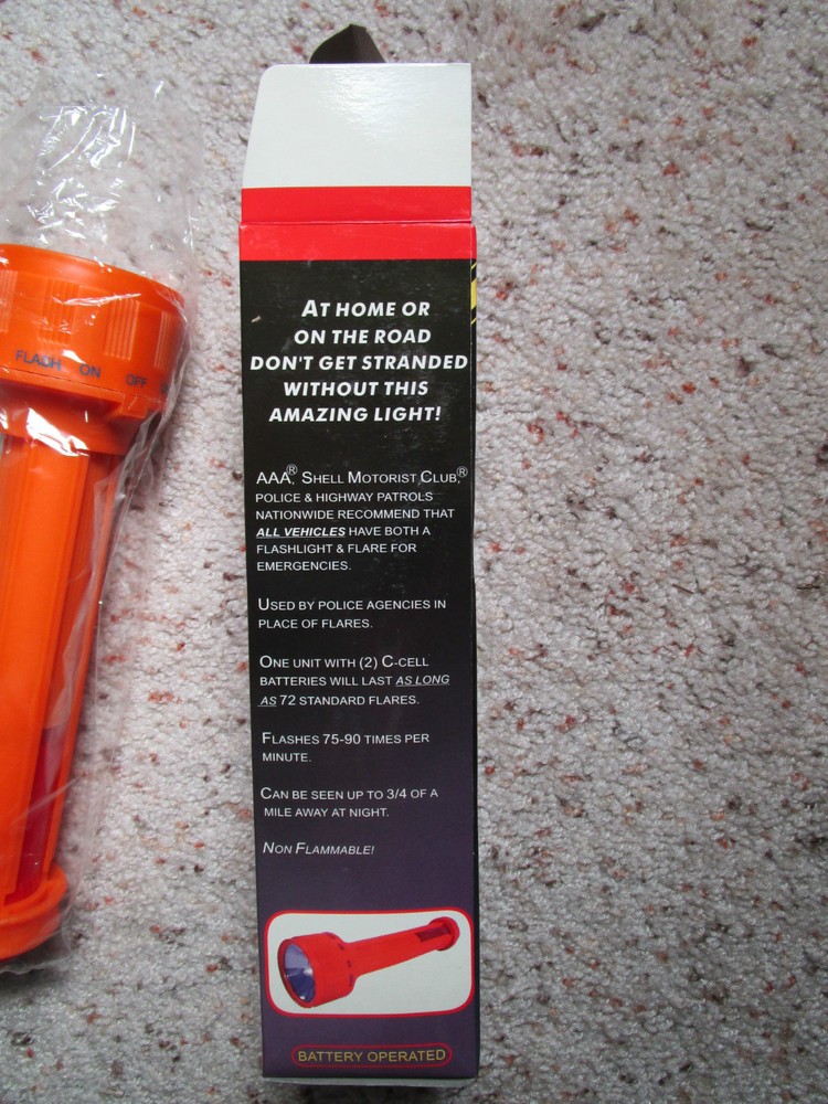 2 new The E-Flasher Flashlight with Tripod Stand - use as a HALLOWEEN flashlight