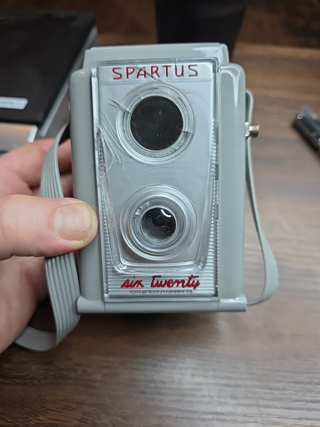 Vintage 1940’s Spartus Box Camera Six Twenty Bakelite Original Strap UNTESTED