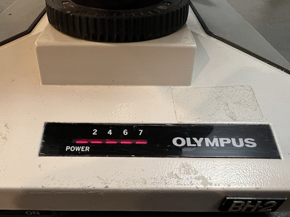 OLYMPUS BH-2 TRINOCULAR MICROSCOPE W/ SPLAN 2X/4X/10X OBJECTIVE SET
