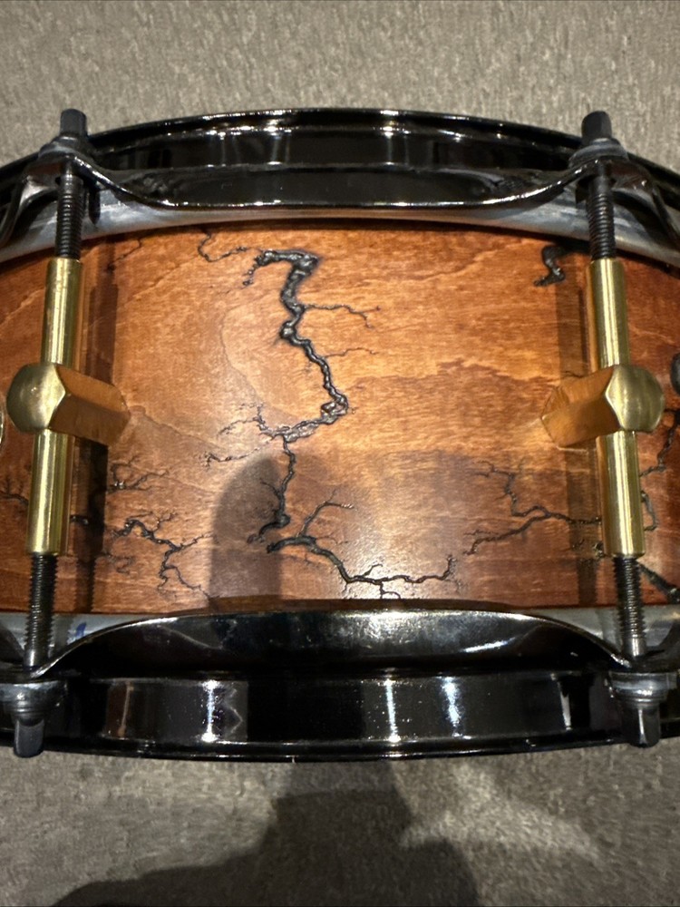 Noble & Cooley 5x14” Maple Solid Shell Limited Fractal Pattern Snare Drum NICE!!