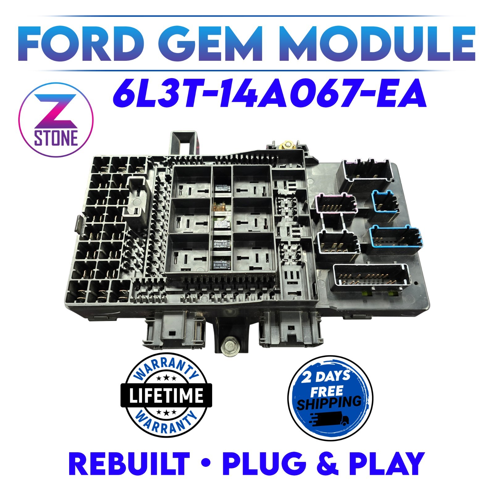 REBUILT 6L3T-14A067-EA 2006 FORD F150 INTERIOR FUSE BOX