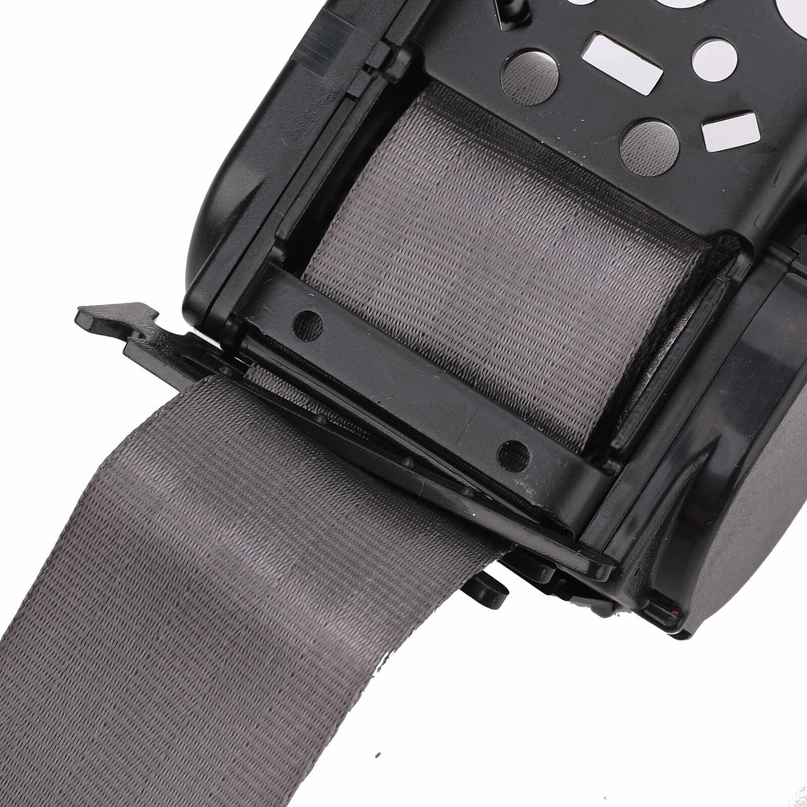 2Set Retractable 3 Point Safety Seat Belt Strap Car Vehicle Adjustable Belt Gray