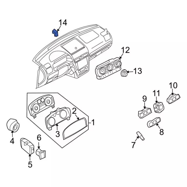 Genuine Ford Sensor 5F9Z-13A018-BA