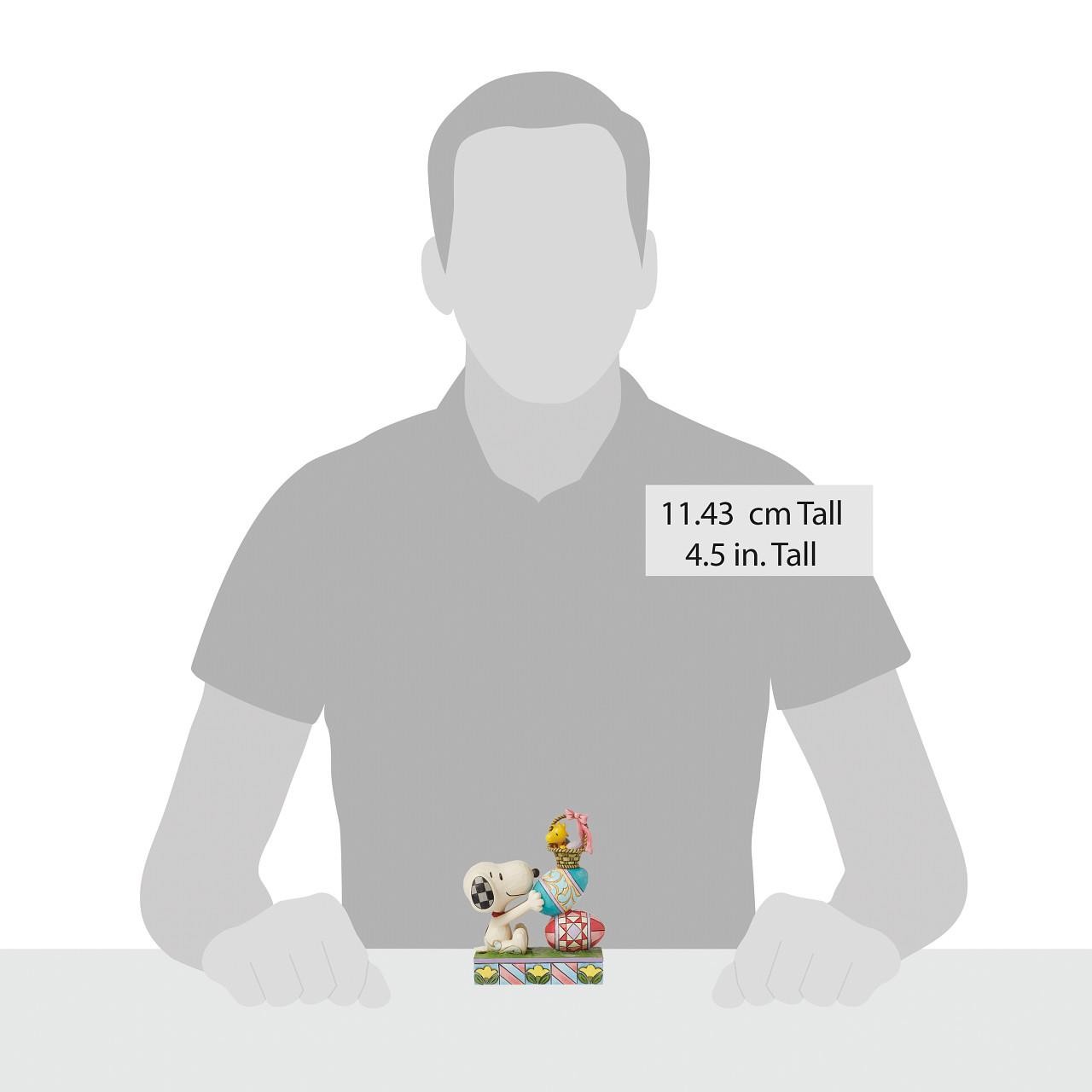 Jim Shore Peanuts Snoopy & Woodstock Stacking Easter Eggs Figurine 6016262